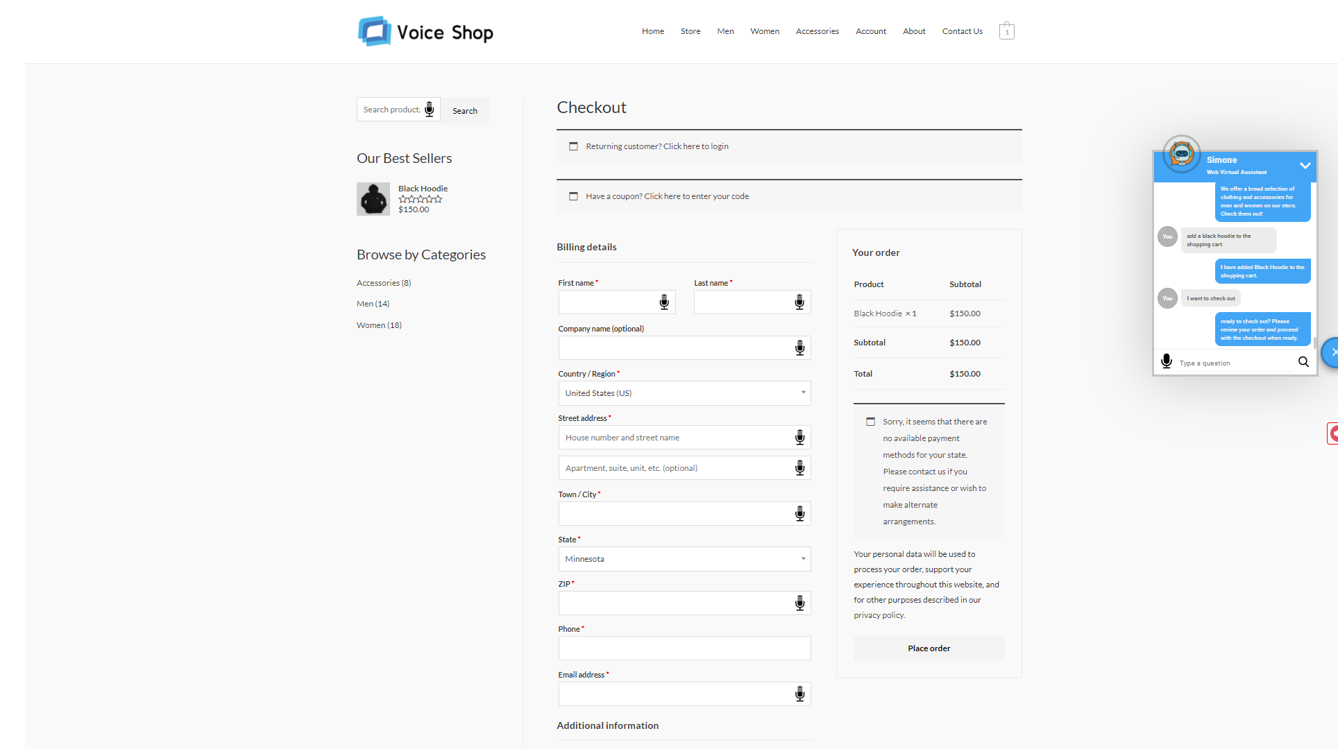 Config page for custom dialog