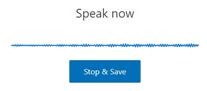 Voice message with CF7