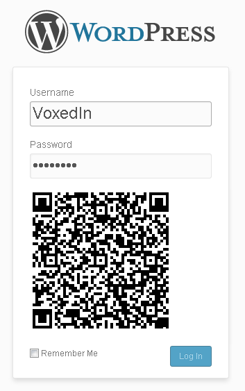 Using VoxedIn to log in.