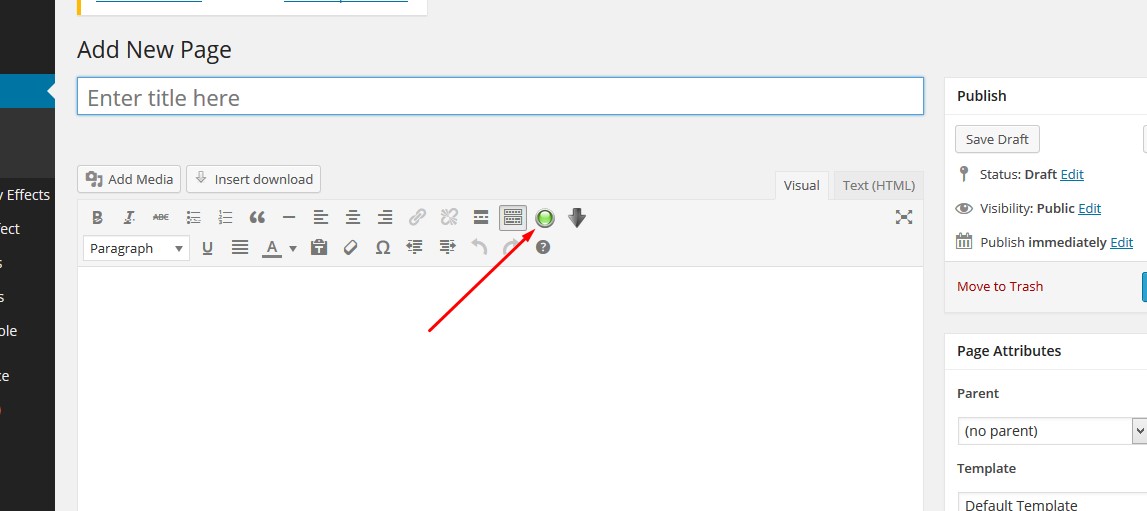 click the Vubon hover Item Shortcode Button, you will then see a Box open with a ShortCode Option Panel.