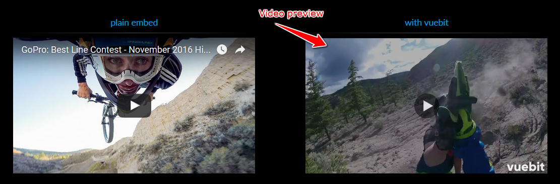 Before & after vuebit