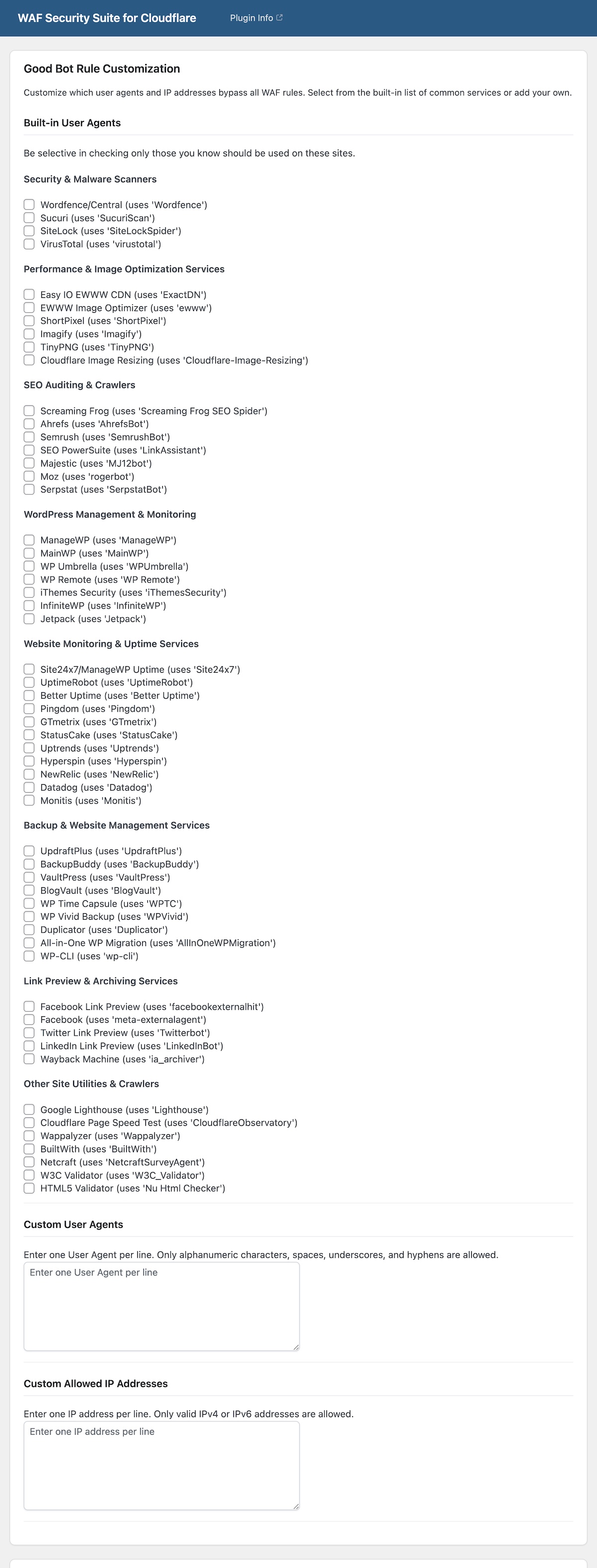 Premium Good Bot customization options