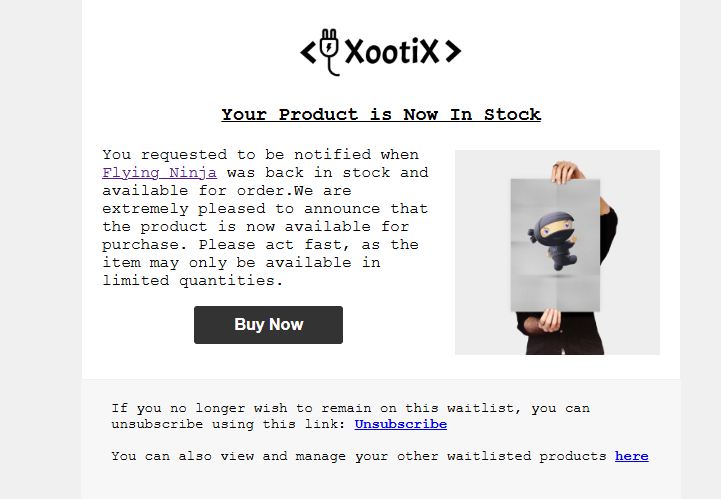 The Waitlist admin settings page.