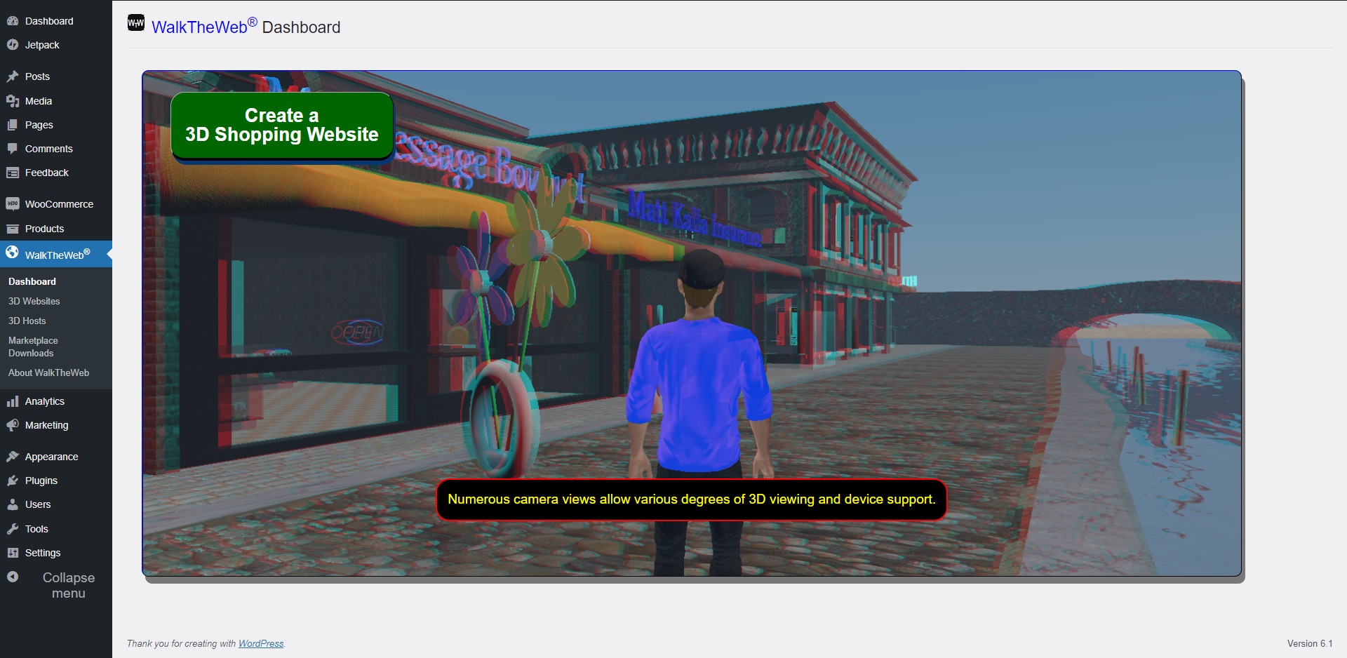 Dashboard Slideshow - Add to Cart will open your original Website in an iframe with the shopper all ready to buy!