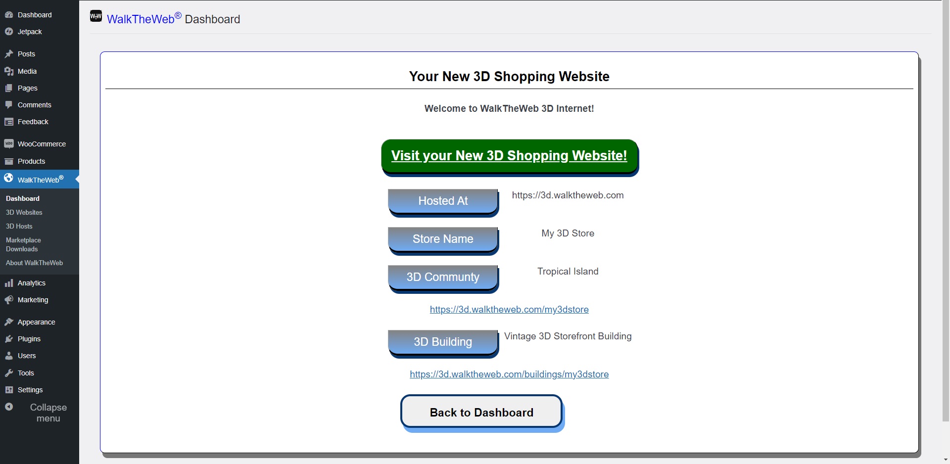 Step 2 - Select a 3D Community Scene.