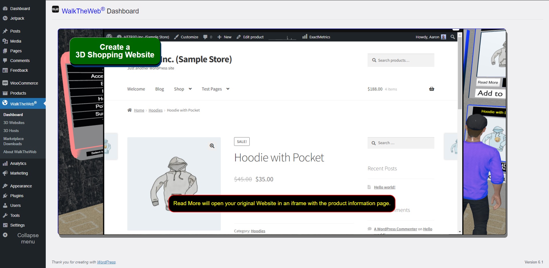 WordPress Menu - About WalkTheWeb - Provides resources, videos, Wikis, contact information, user communities, and Social Media.