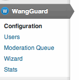**Dashboard** - WangGuard Statistics on WordPress Dashboard.