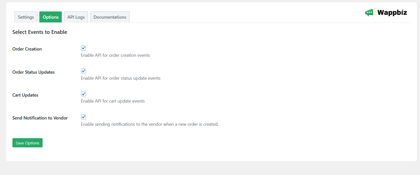 Enable/disable event triggers.