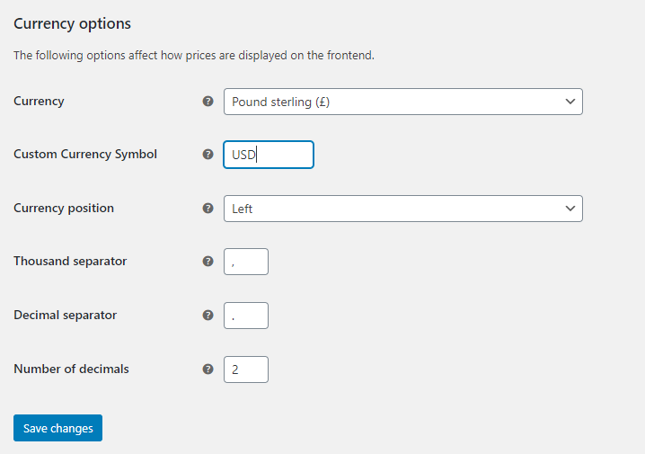 Plugin Settings Page