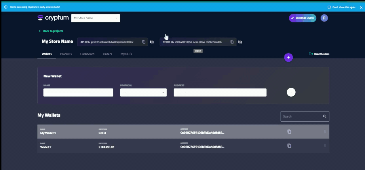 Cryptum Dashboard