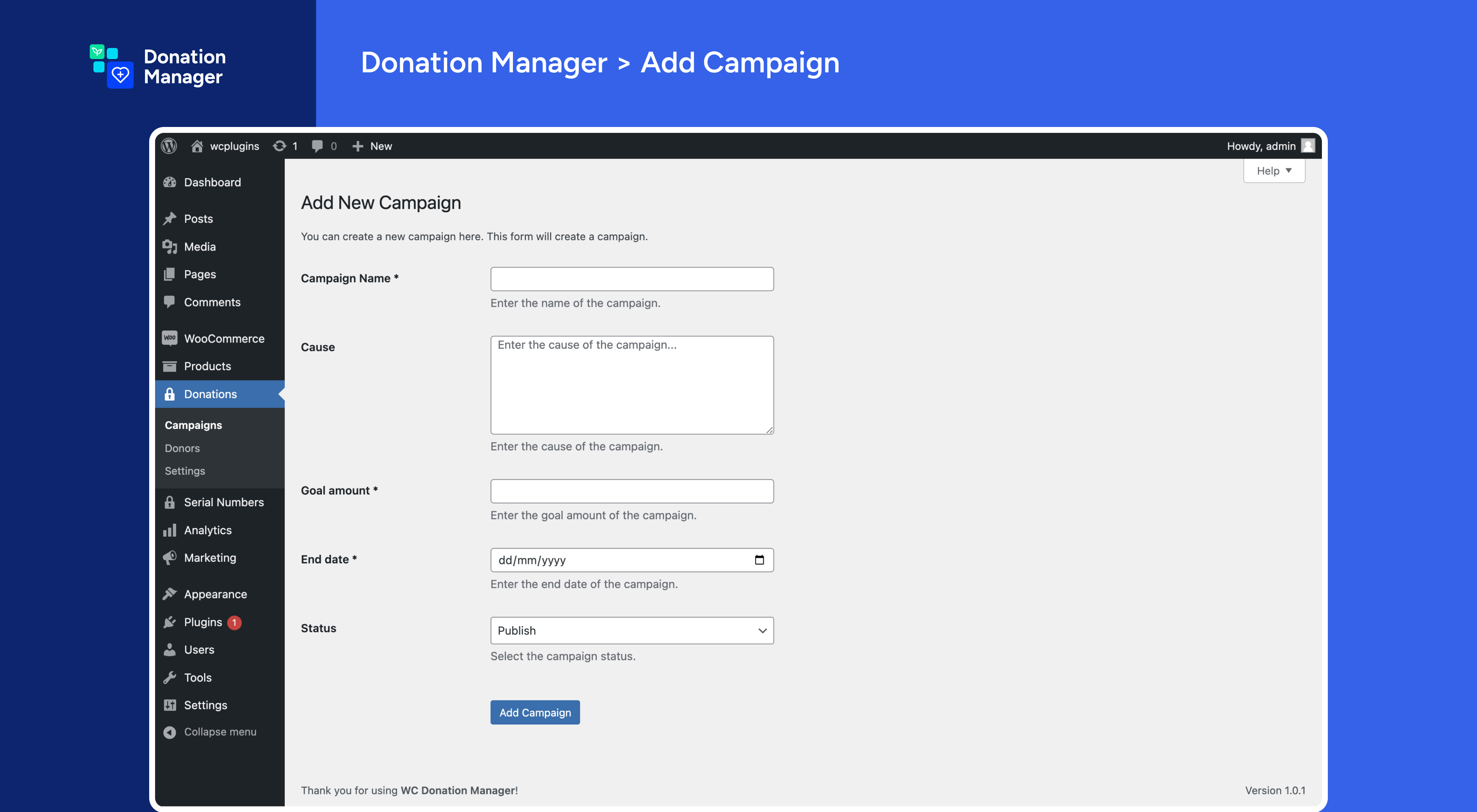 Add New Campaign