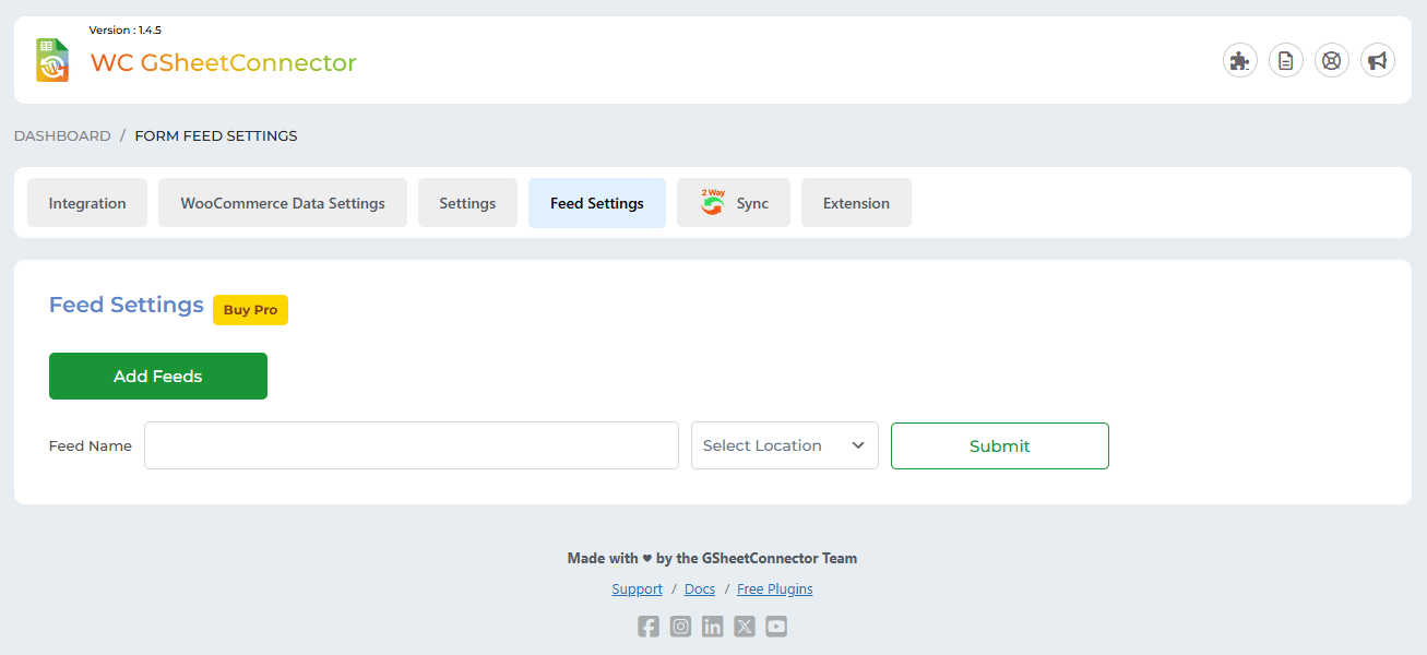 2 way sync settings.