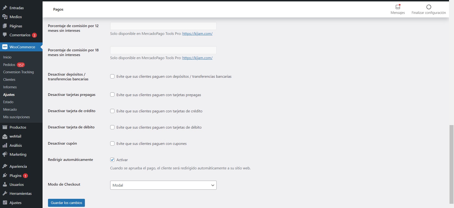 Configuración del plugin 5