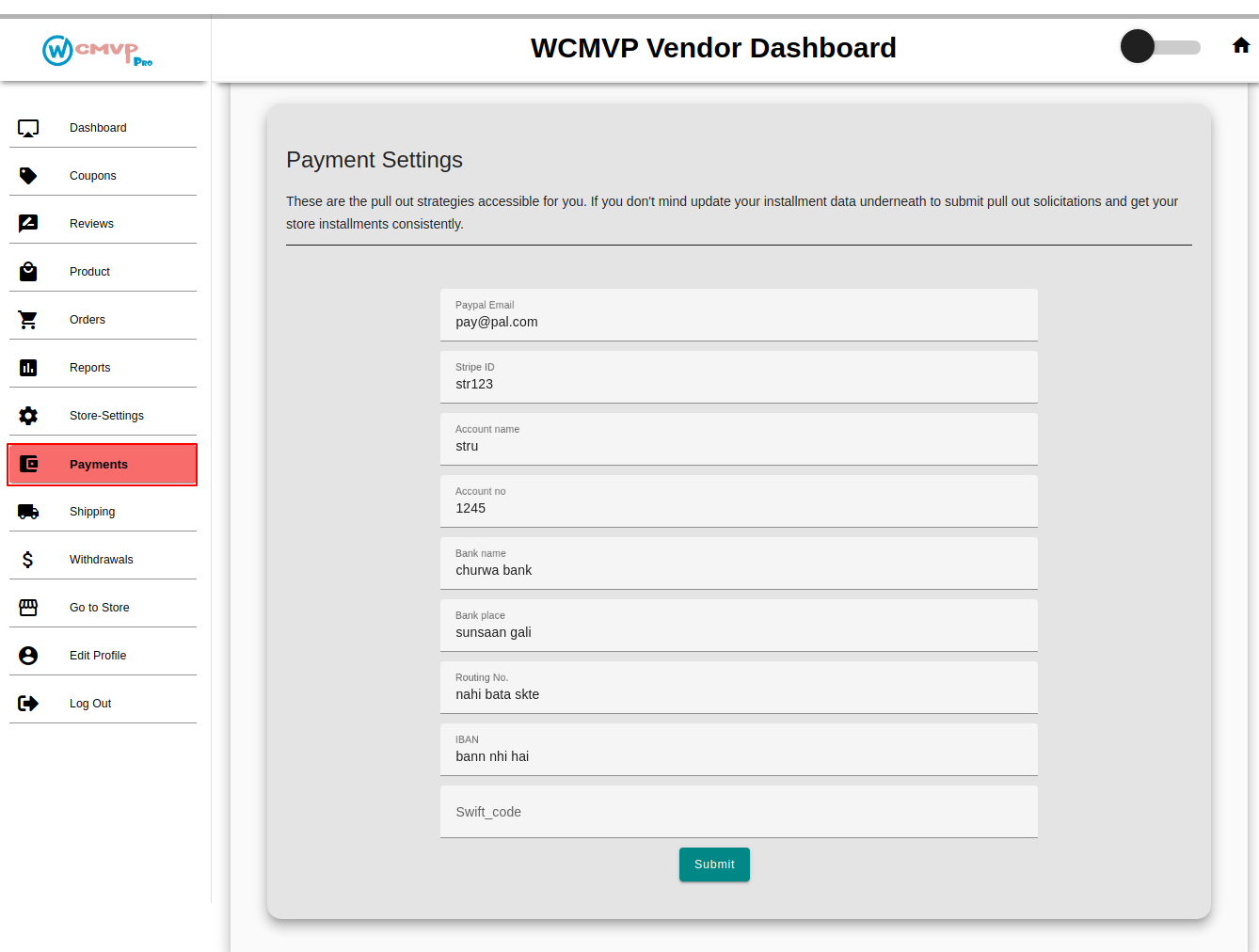 Multivendor(Multi Vendor) Marketplace For WooCommerce Vendor Dashboard.