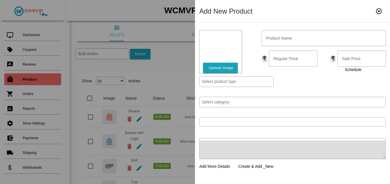 Multivendor(Multi Vendor) Marketplace For WooCommerce Vendor Reports Page.