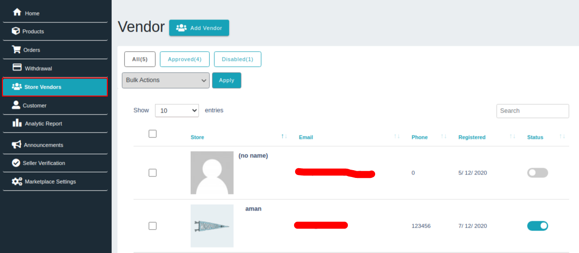 Multivendor(Multi Vendor) Marketplace For WooCommerce Vendor Withdraw Request Form.