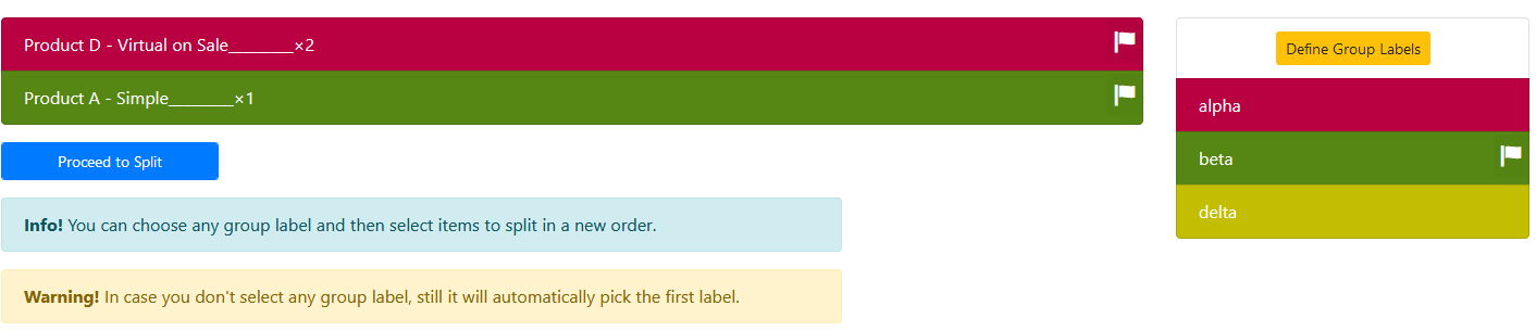 Groups and labeling