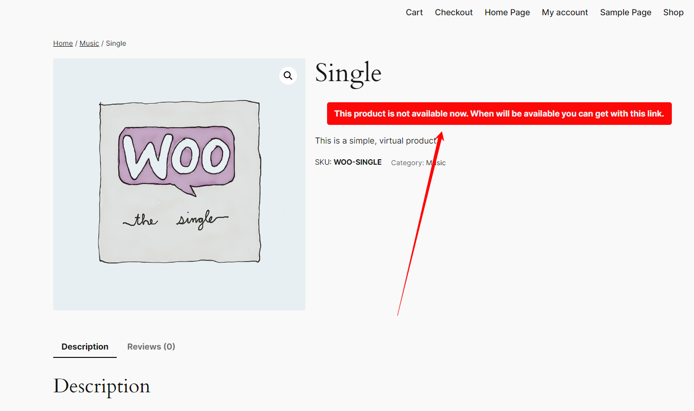 Category Page Stock out badge and hide price with custom message