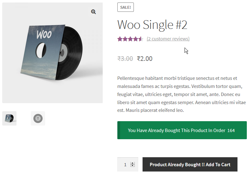 Single Product View
