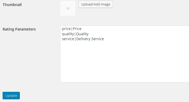 Segmented rating and overall rating in a submitted review.