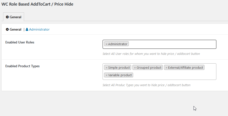 Settings Menu