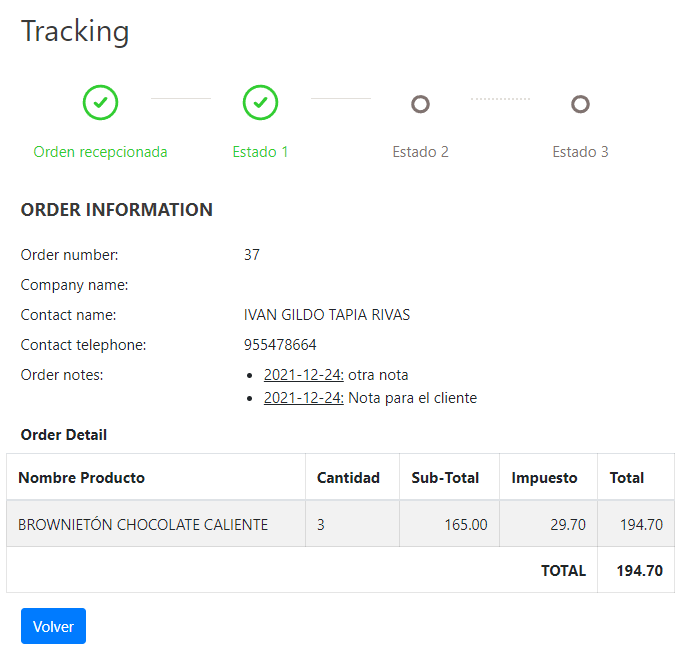 Better responsive experience on Front and more information from Order