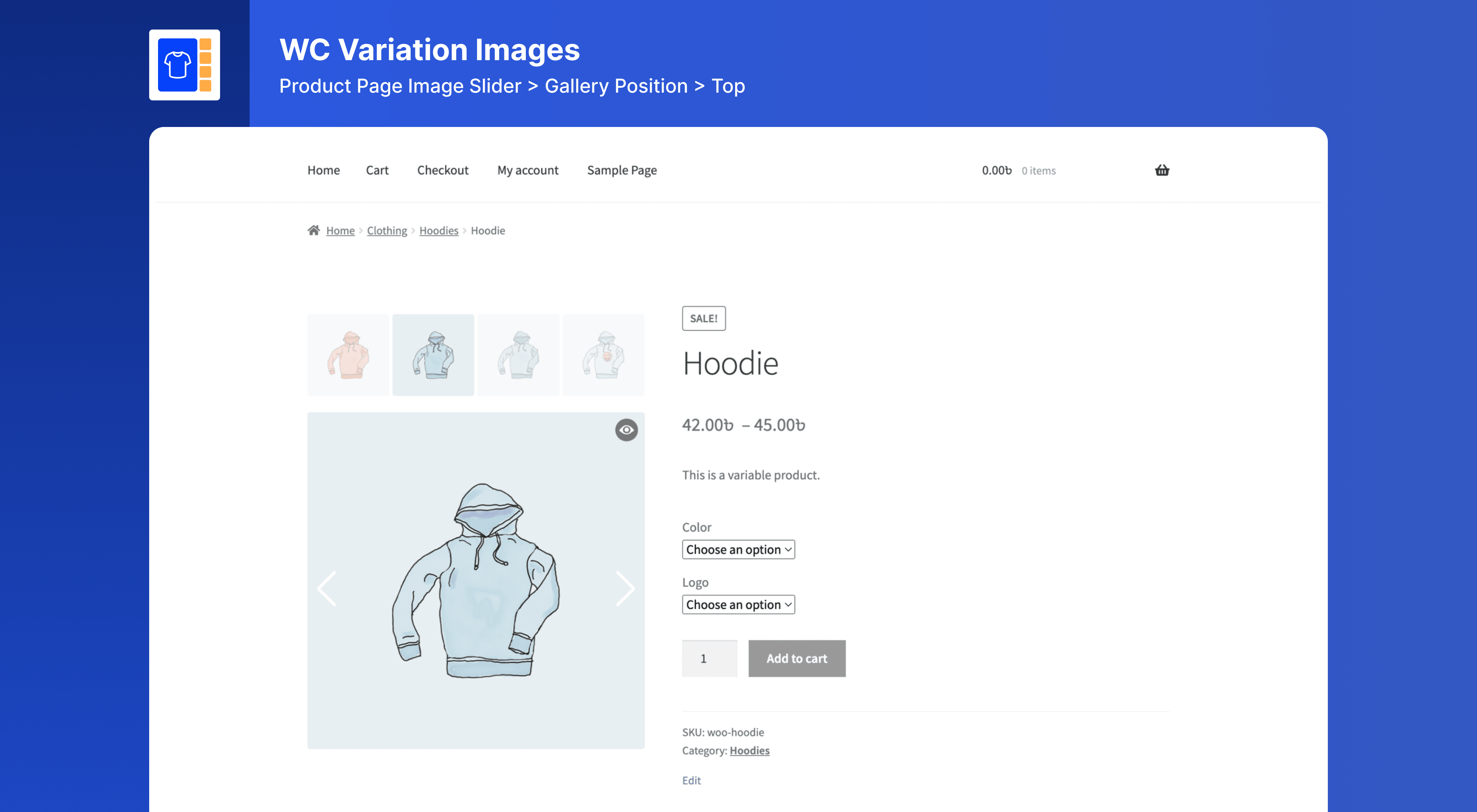 Product Single Page Top Gallery.