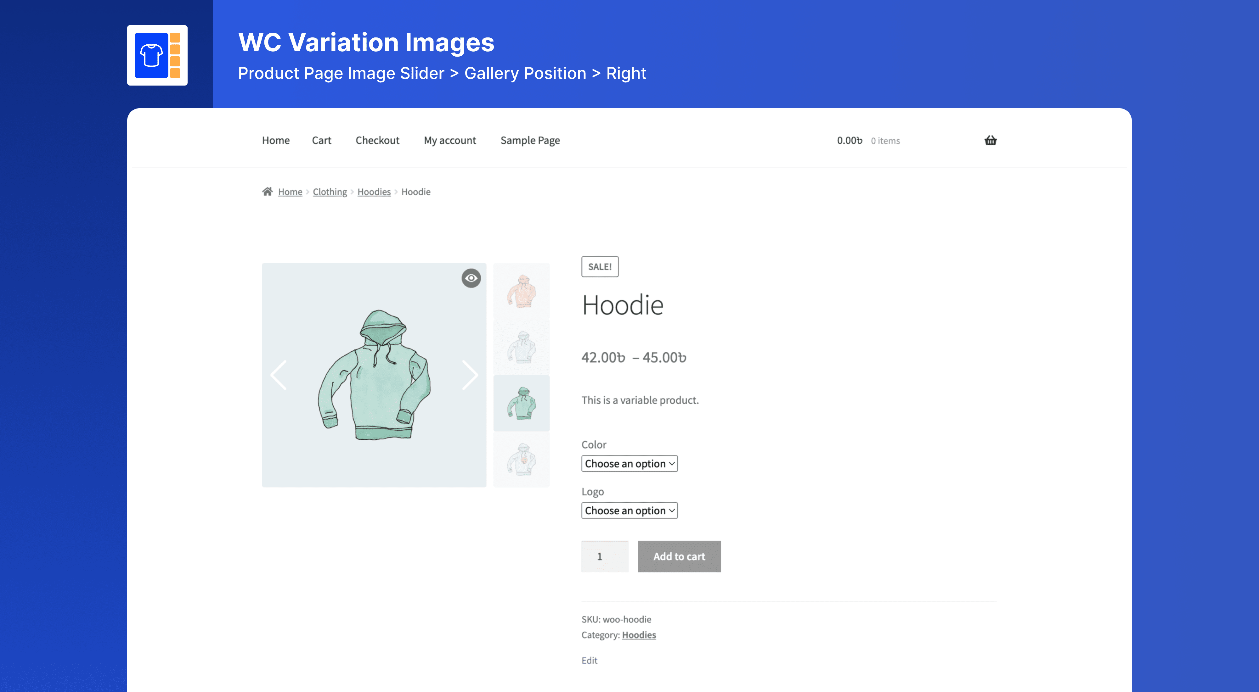 Product Single Page Right Gallery.