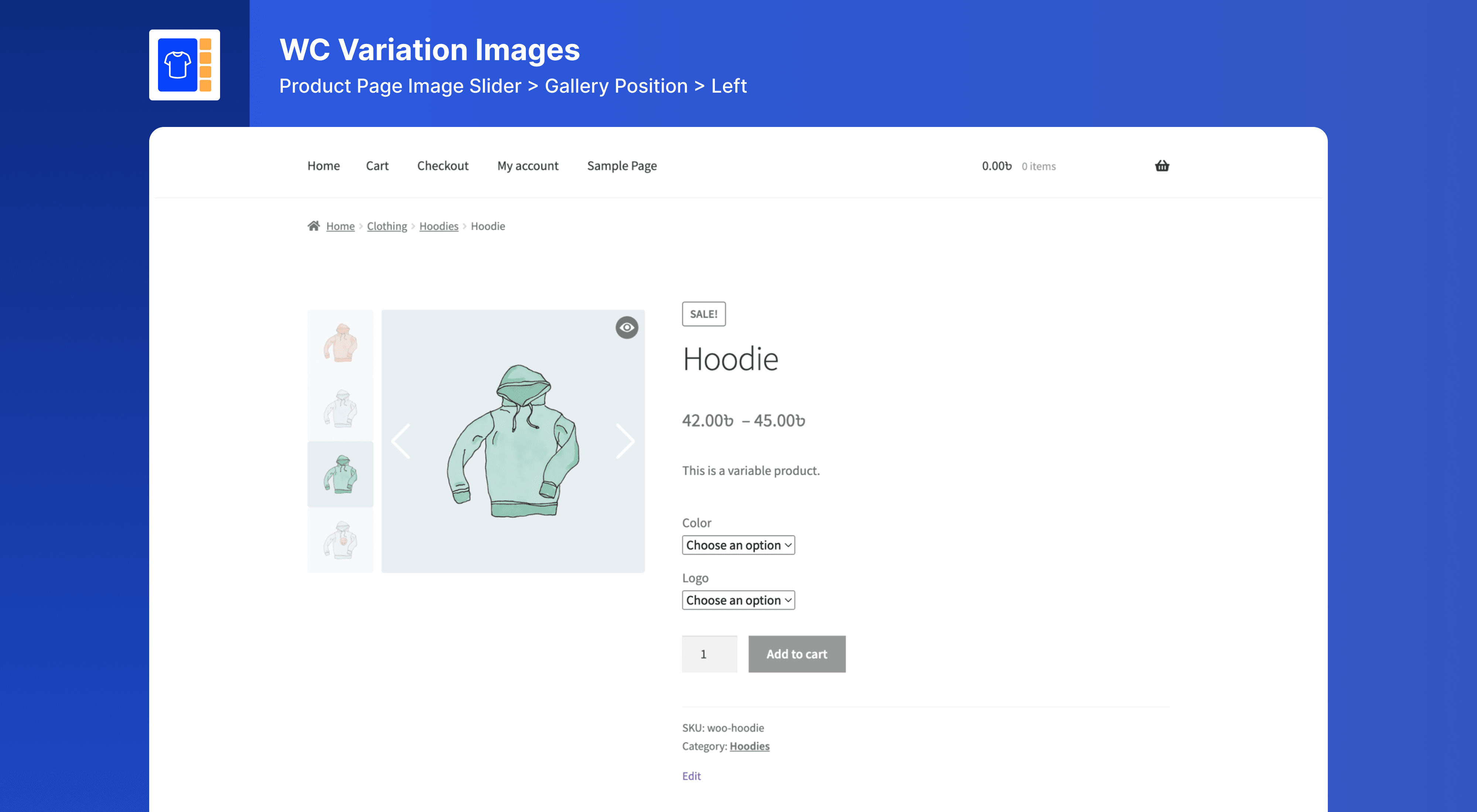 Product Single Page Left Gallery.