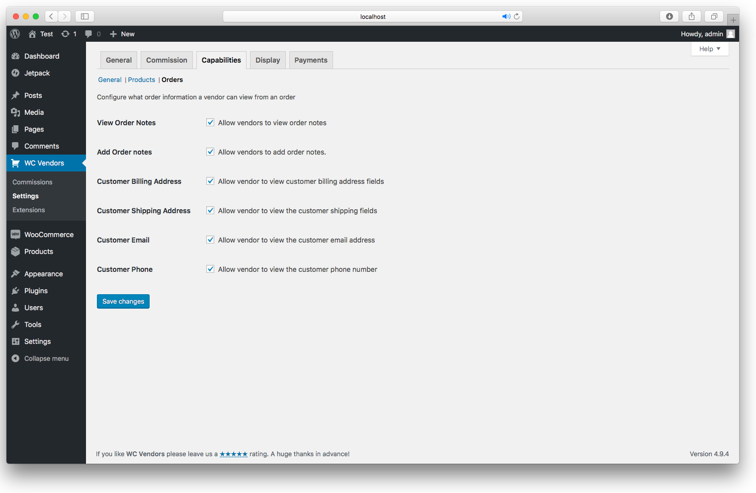Setup Wizard General options