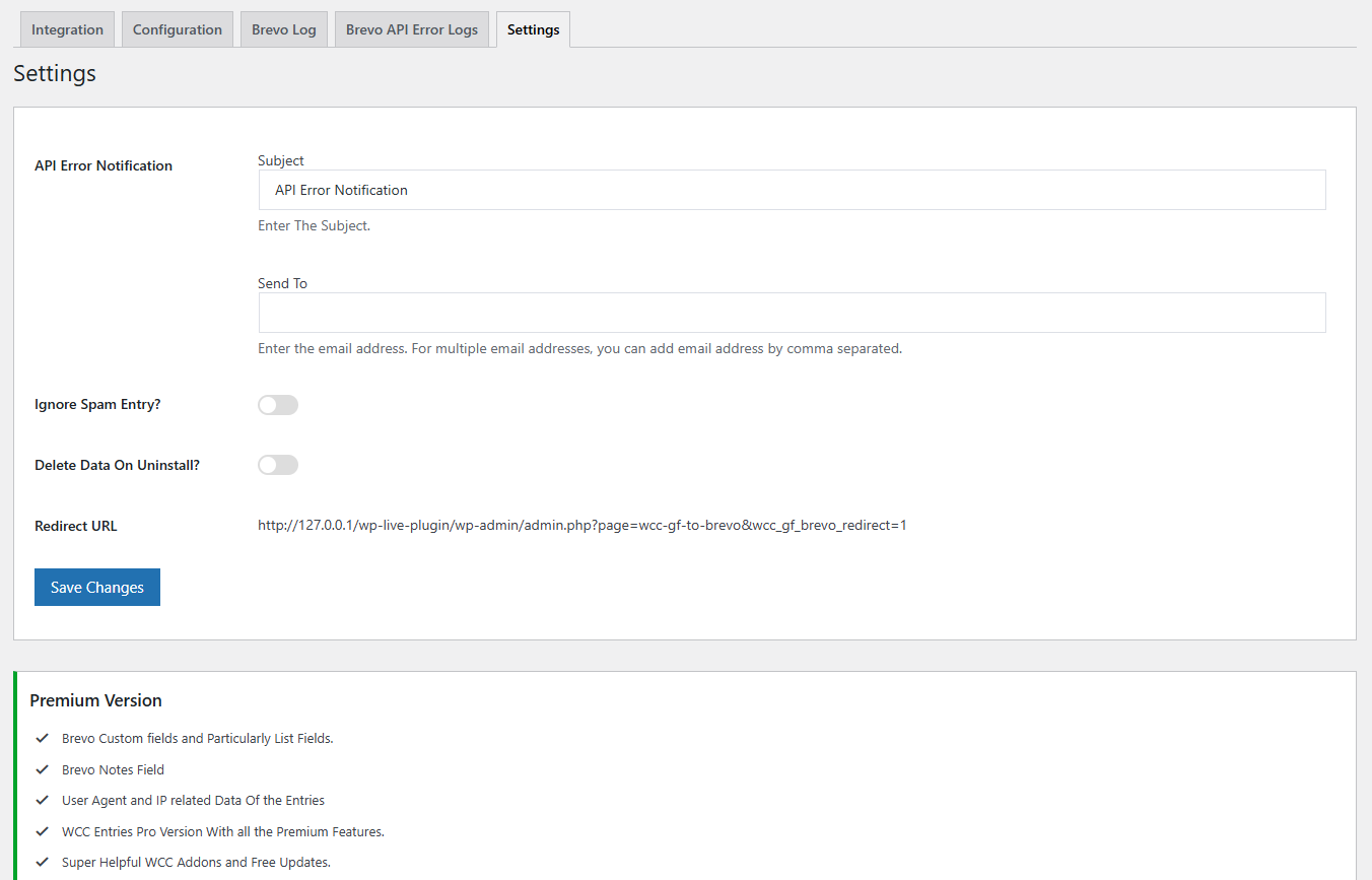 Setting page. screenshot-8.png