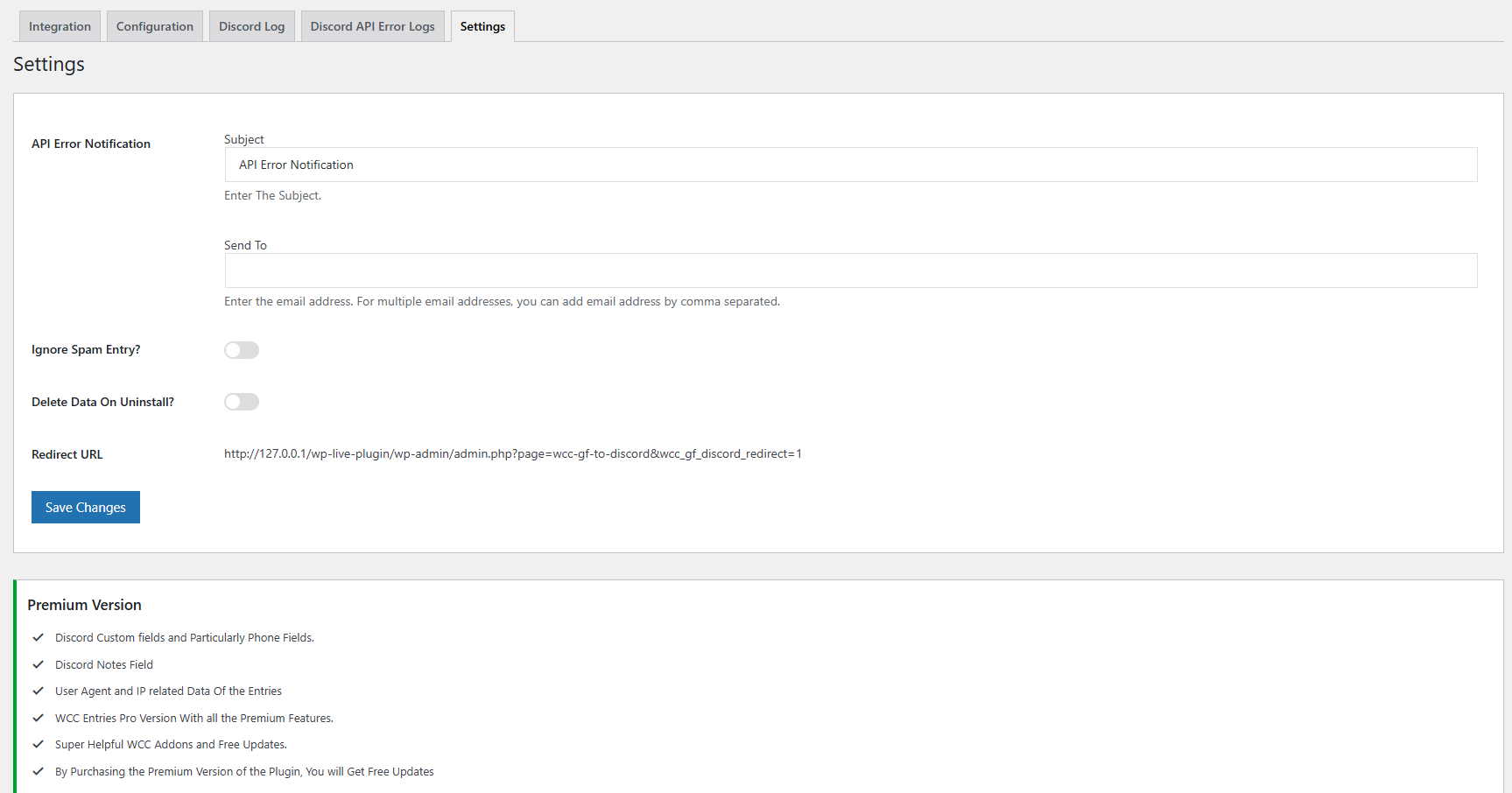 Setting page. screenshot-8.png