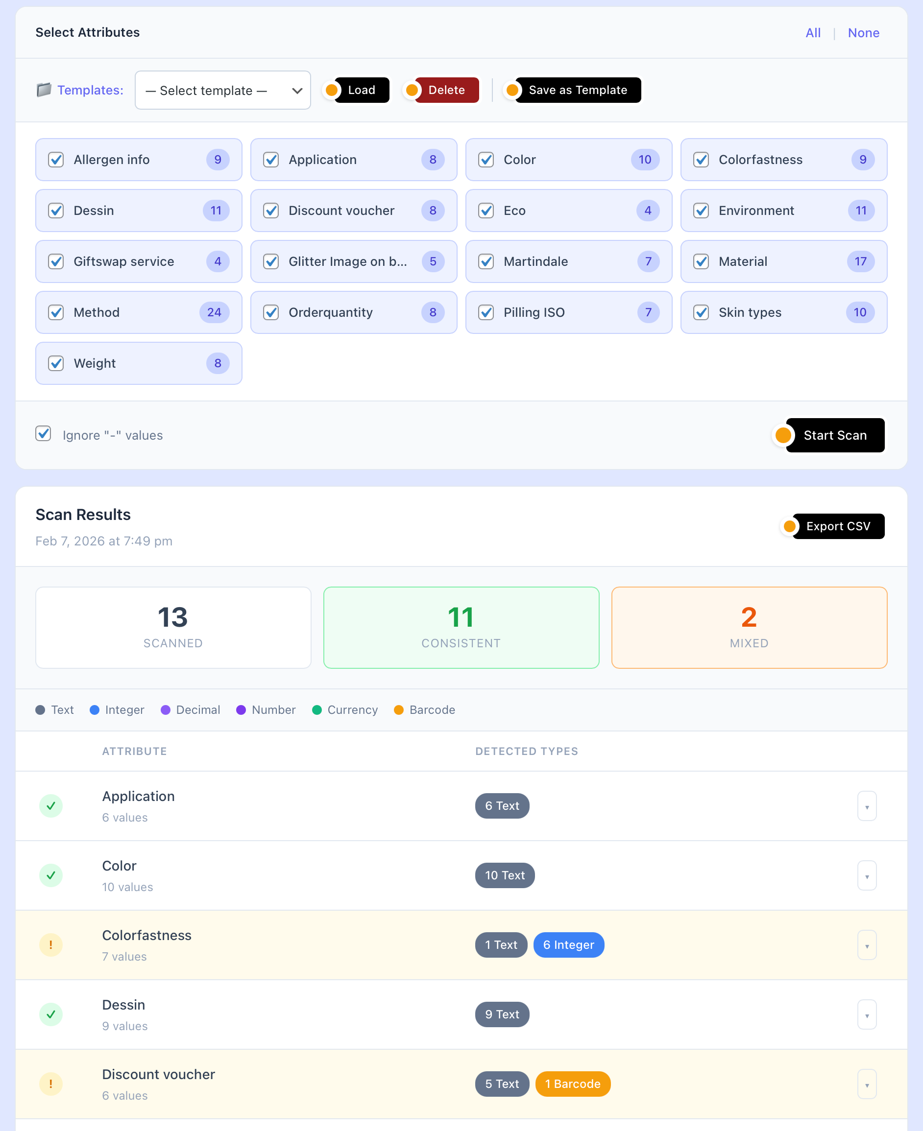 Smart Search Filter - Instantly find values in large attribute lists
