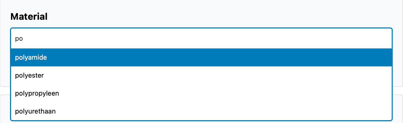 Attribute Configuration - Customize input types, layouts, and behavior per attribute