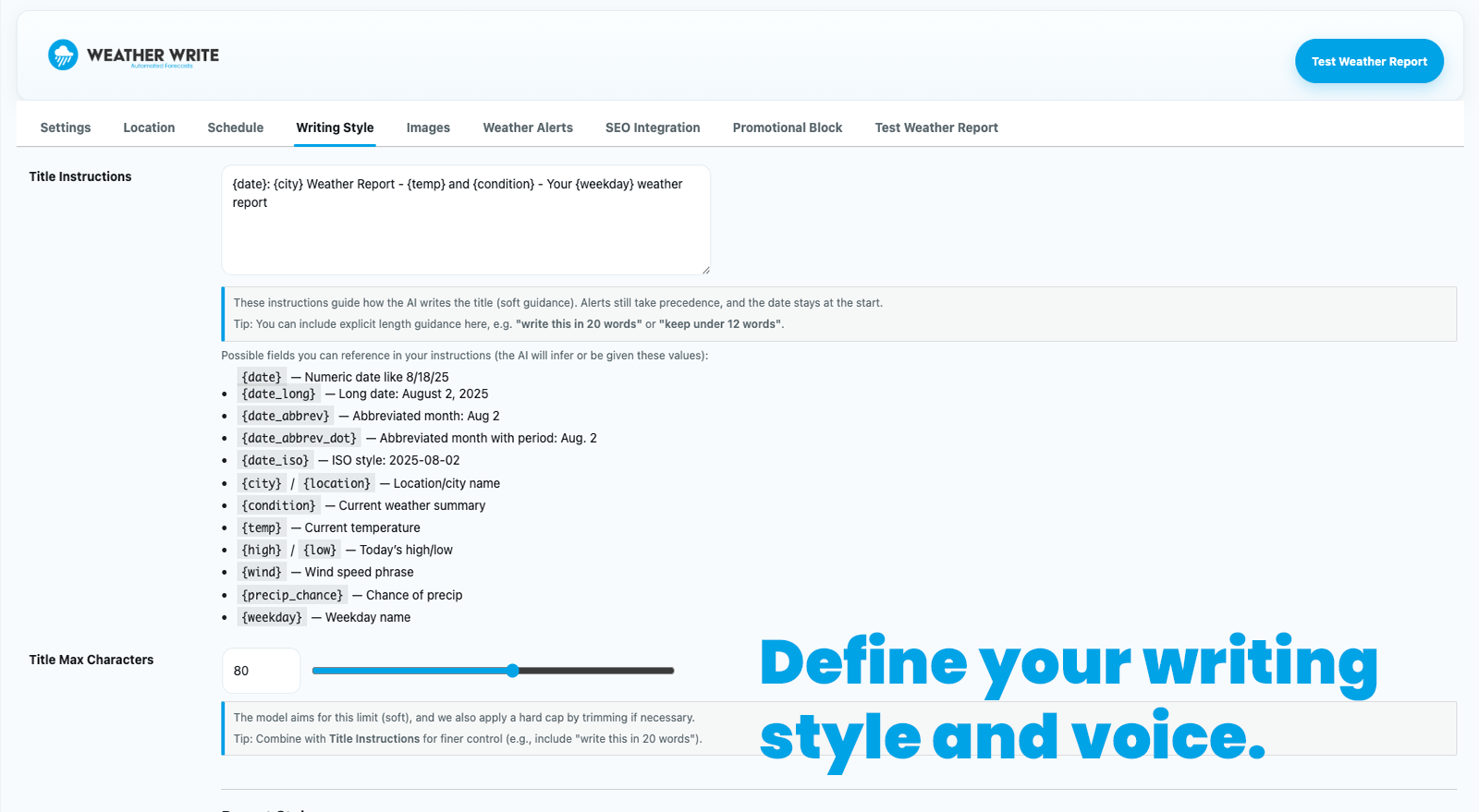 SEO metadata is automatically generated for each post.