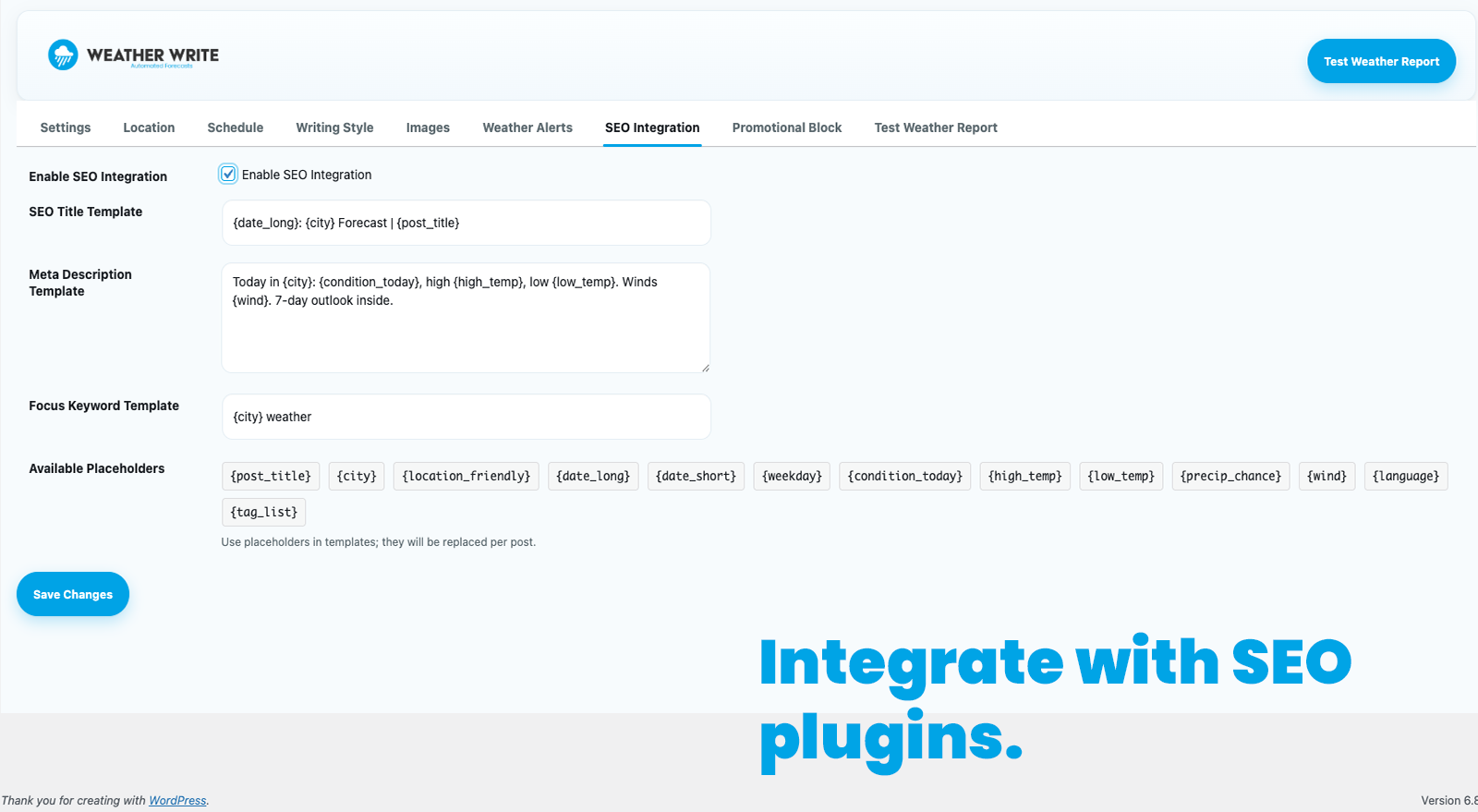 Add a promotional block to the end of each post, full HTML support.