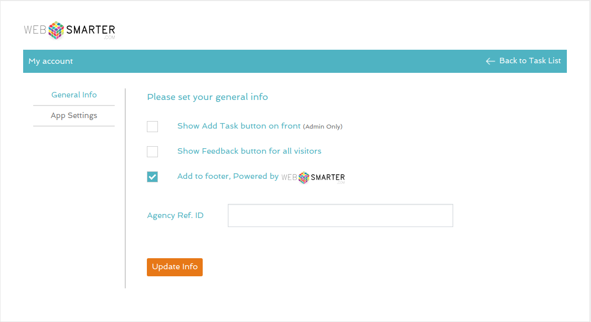 Admin option