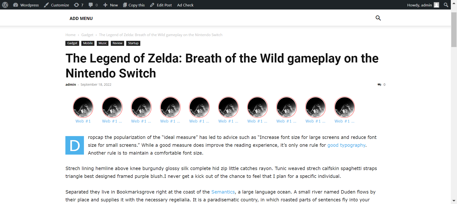 Web Stories Enhancer shortcode preview light theme