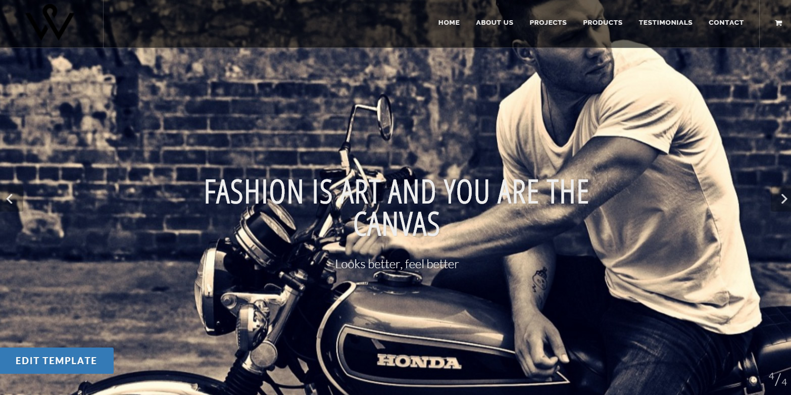 Modern, clean responsive design.