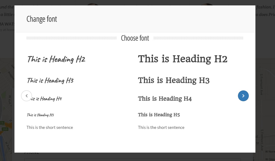 +40 Google fonts to select from