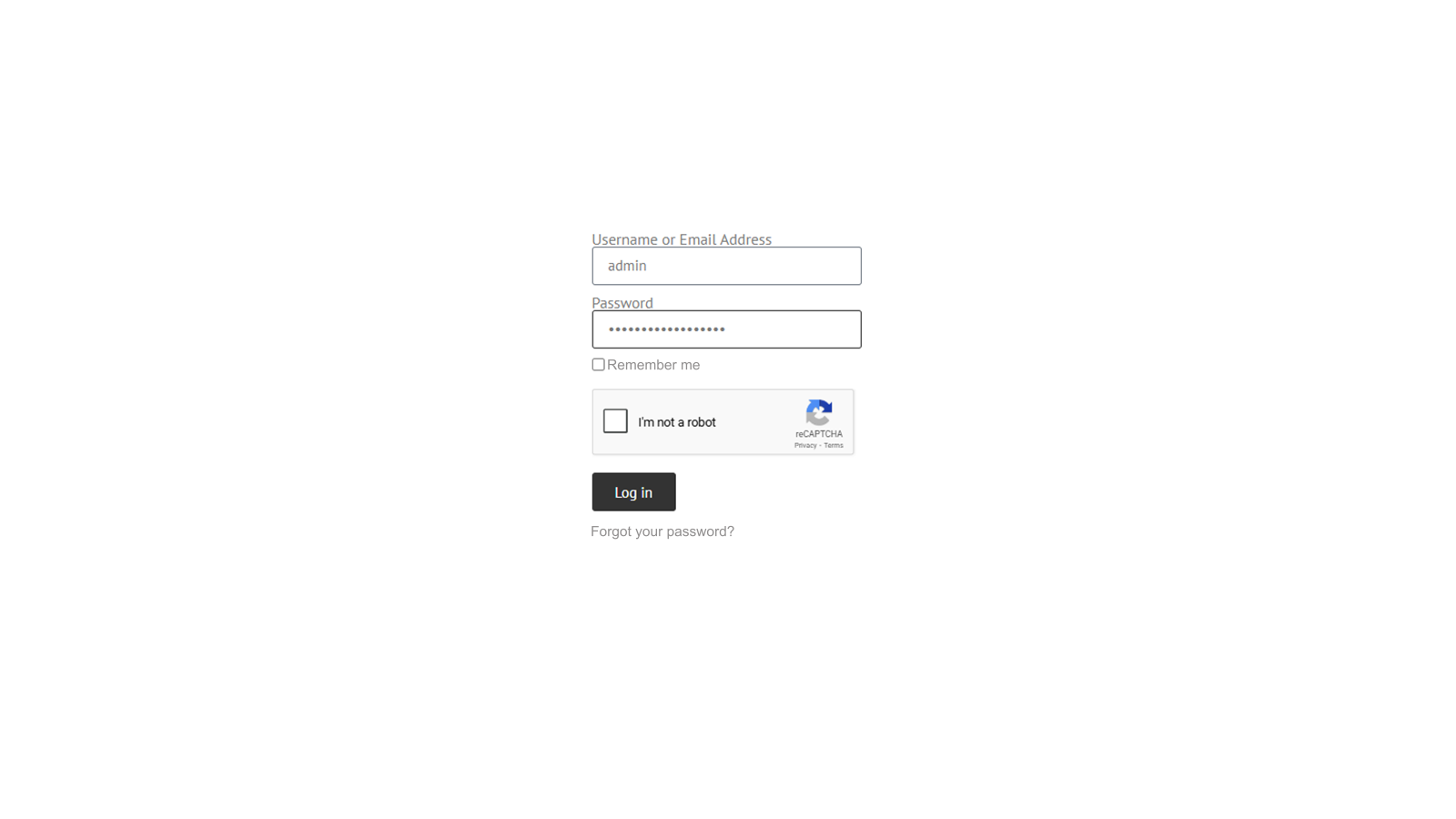 Elementor Login widget (frontend)