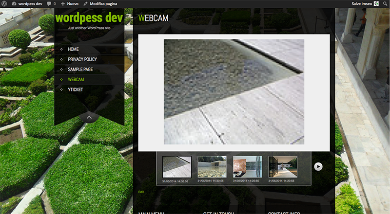 Webcam gallery site