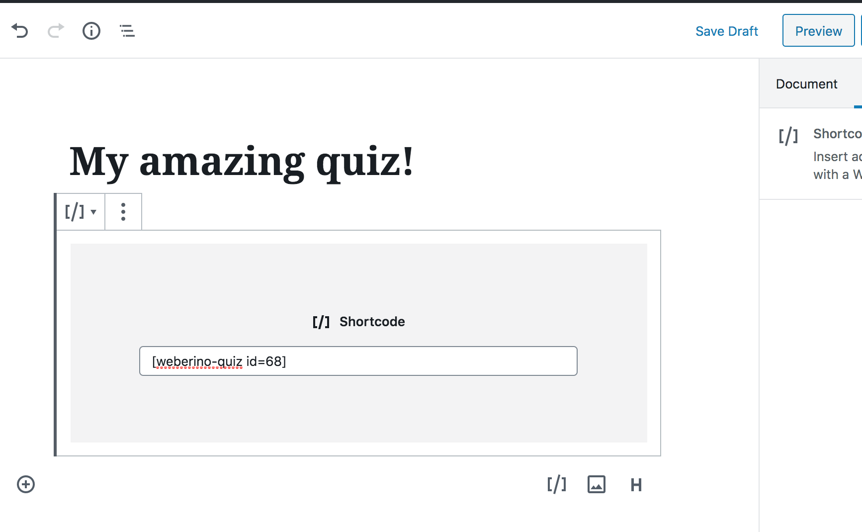 Add to any page or post using a shortcode