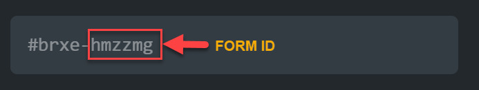Example Form ID