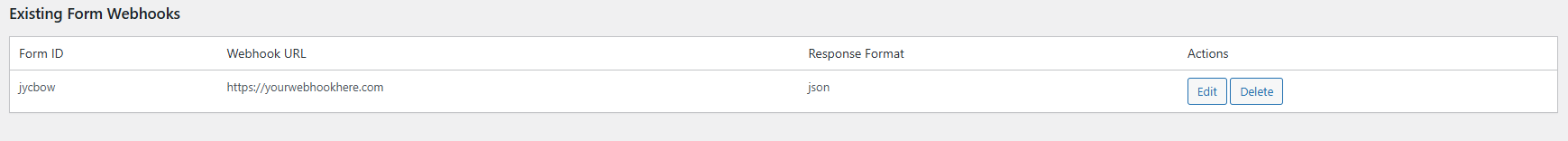 Example of Matches webhook Pair