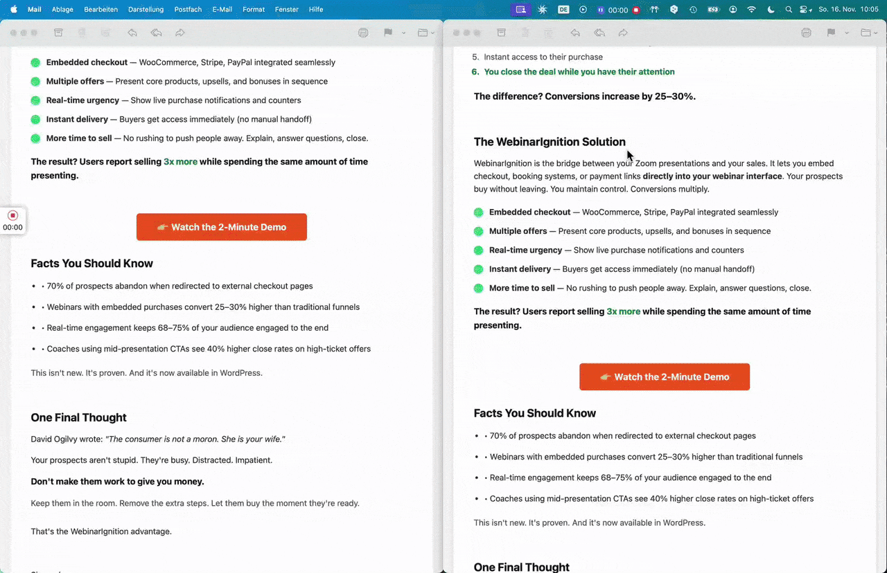 Lead export/import view with CSV mapping (trial/plus)