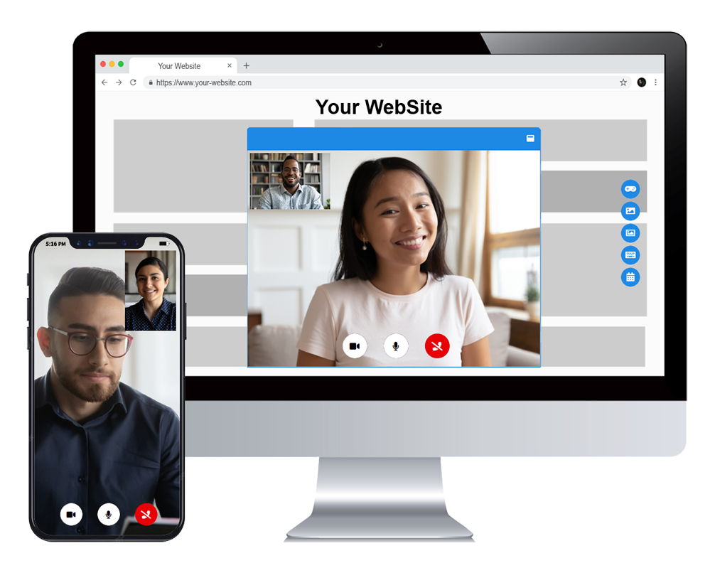 Users can make Video/Audio Calls with each other. Video Calls are in HD quality. Video/Audio Calls have Unlimited Conversation Time.