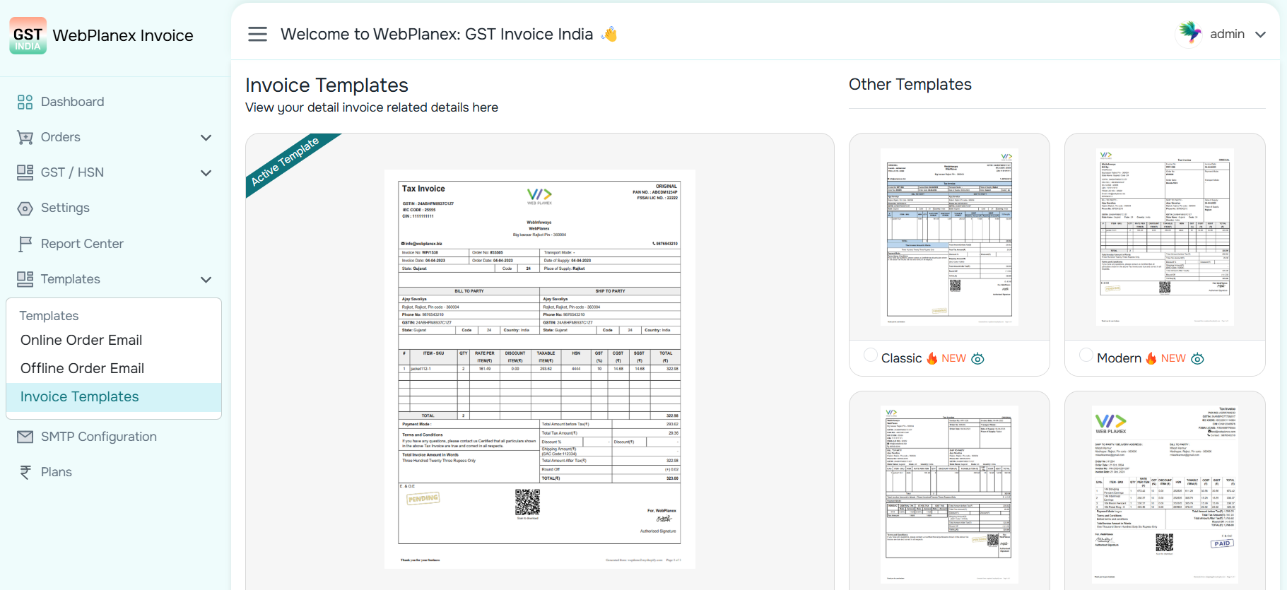 Invoice Templates