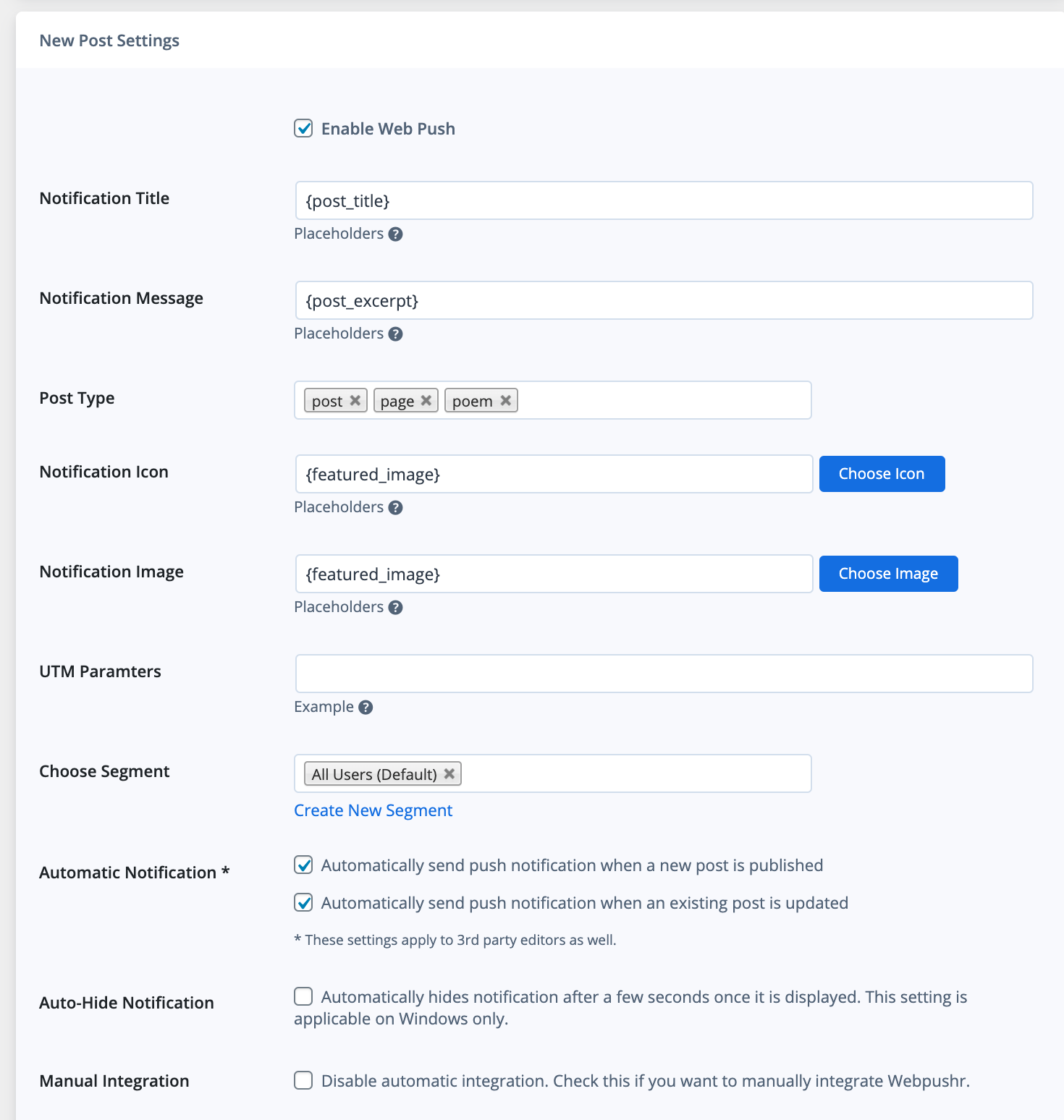 Configure Push Notifications for WooCommerce