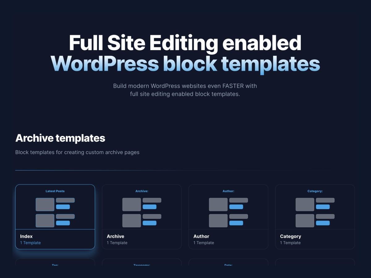 Copy & Paste all our free block templates on our website.